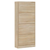 skoskab 63x24x147 cm konstrueret træ sonoma-eg