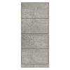 skoskab 63x24x147 cm konstrueret træ betongrå