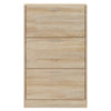 skoskab 63x24x103 cm konstrueret træ sonoma-eg