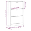 skoskab 63x24x103 cm konstrueret træ sonoma-eg