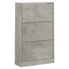 skoskab 63x24x103 cm konstrueret træ betongrå