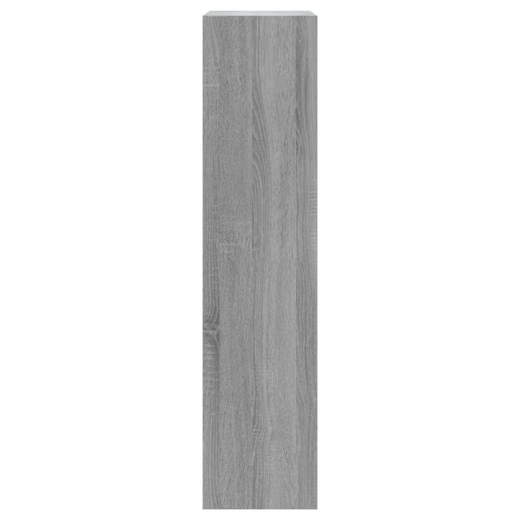 skoskab 63x24x103 cm konstrueret træ grå sonoma-eg