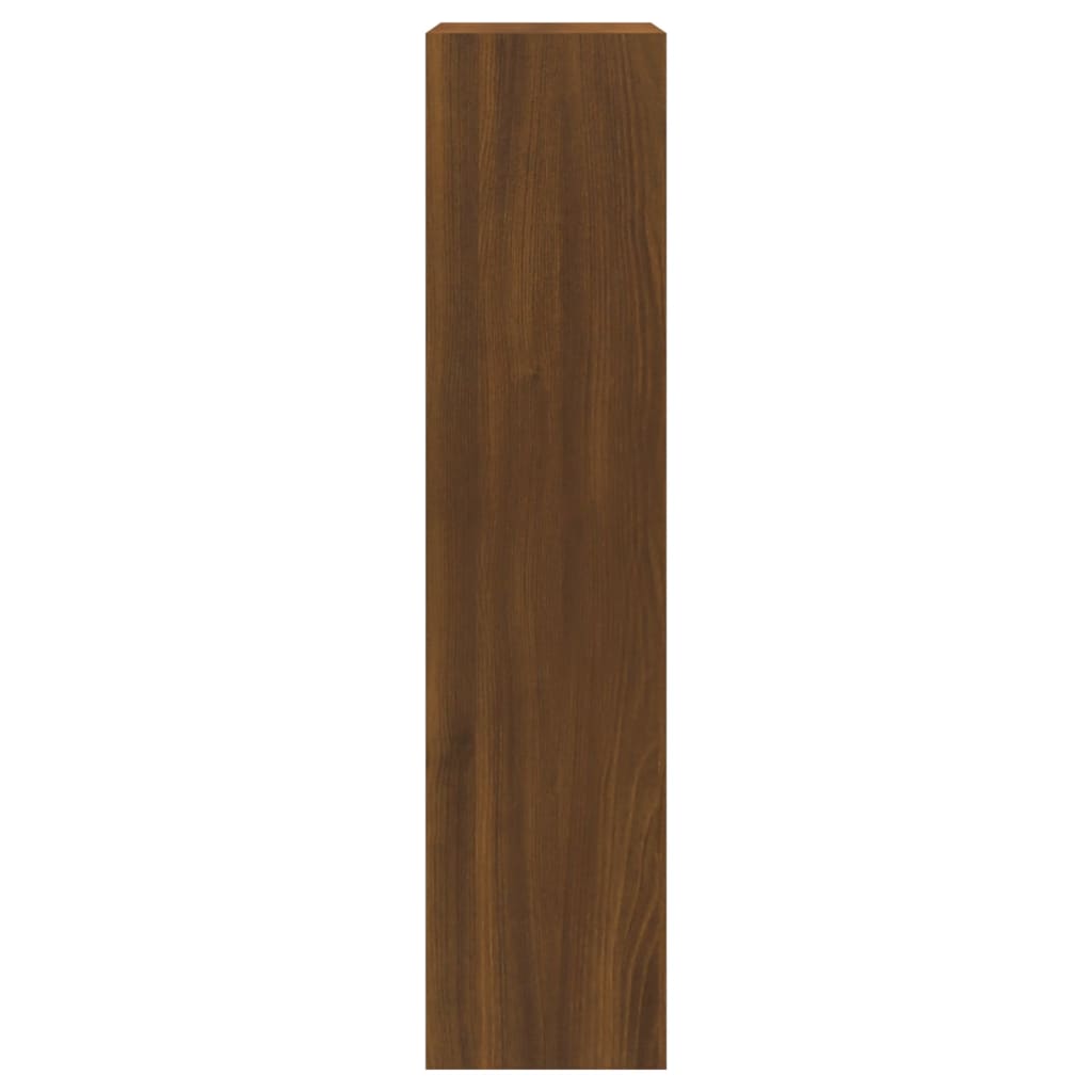 skoskab 63x24x103 cm konstrueret træ brun egetræsfarve