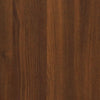skoskab 63x24x103 cm konstrueret træ brun egetræsfarve