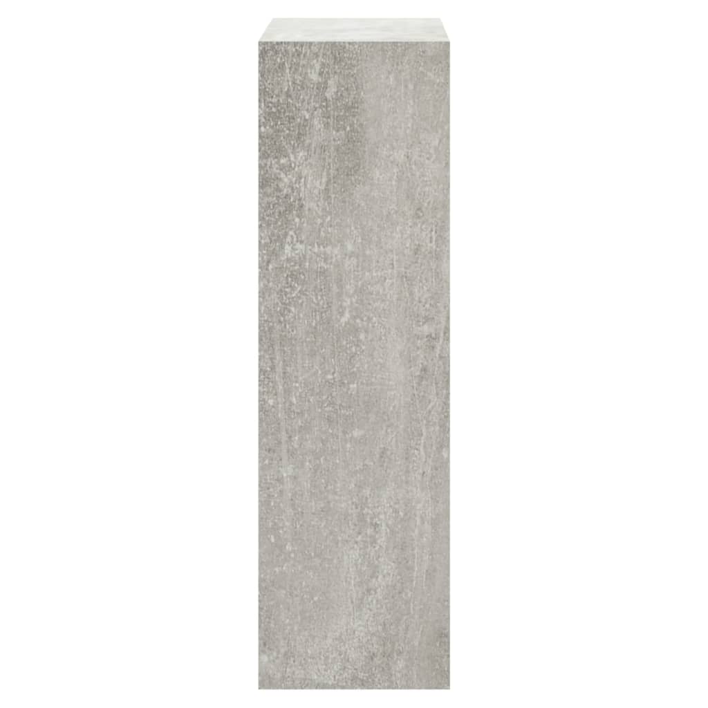 skoskab 63x24x81 cm konstrueret træ betongrå