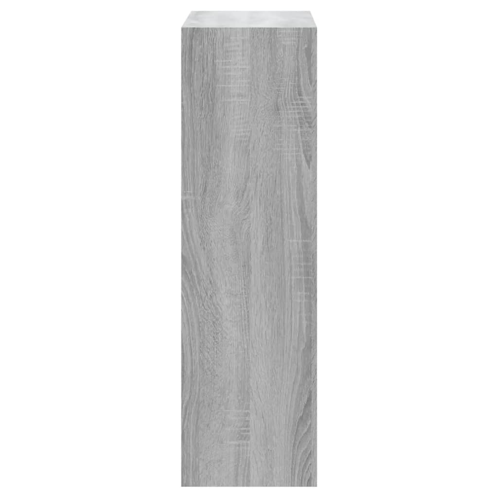 skoskab 63x24x81 cm konstrueret træ grå sonoma-eg