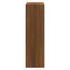 skoskab 63x24x81 cm konstrueret træ brun egetræ