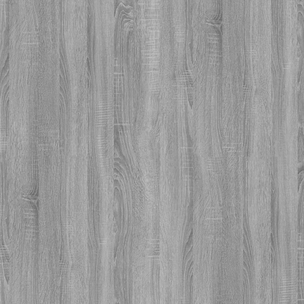 skænk med 4 skuffer 60x30,5x71 cm grå sonoma-eg