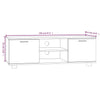 tv-bord 120x40,5x35 cm konstrueret træ hvid