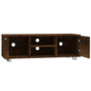 tv-bord 120x40,5x35 cm konstrueret træ røget egetræ