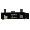 tv-bord 140x40,5x35 cm konstrueret træ sort