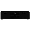 tv-bord 140x40,5x35 cm konstrueret træ sort