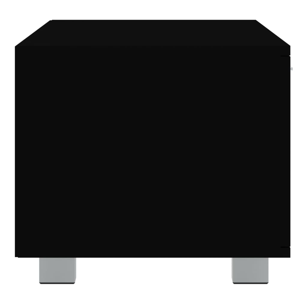tv-bord 140x40,5x35 cm konstrueret træ sort