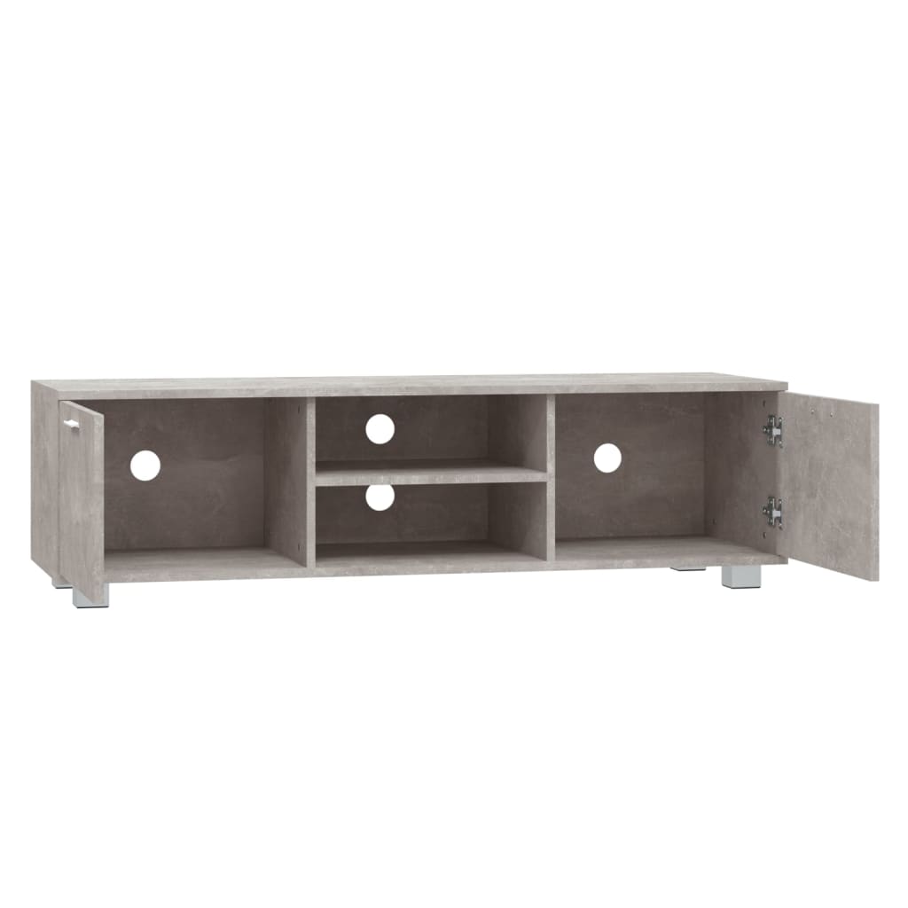 tv-bord 140x40,5x35 cm konstrueret træ betongrå