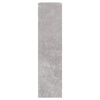 skoskab med spejl 2 hylder 63x17x67 cm betongrå