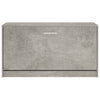 skobænk 80x24x45 cm konstrueret træ betongrå