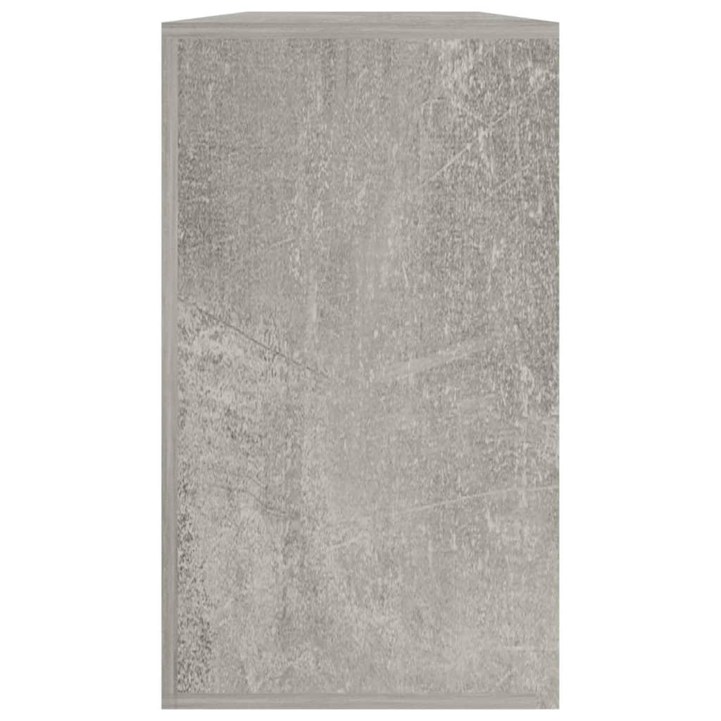 skobænk 80x24x45 cm konstrueret træ betongrå