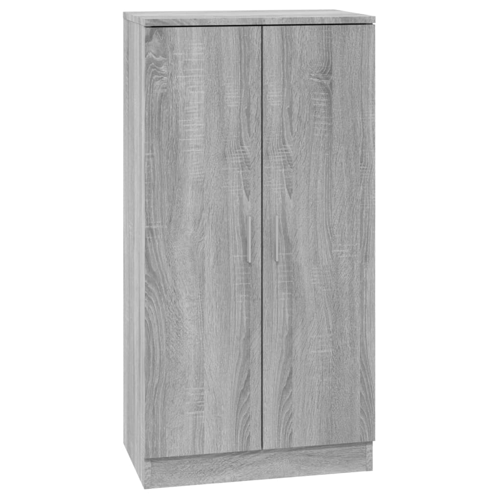 skoskab 55x35x108 cm konstrueret træ grå sonoma-eg