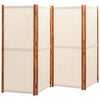 4-panels rumdeler 280x180 cm cremefarvet
