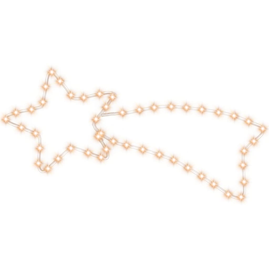 stjerneskud julefigur 48 LED'er 65x28 cm varmt hvidt lys