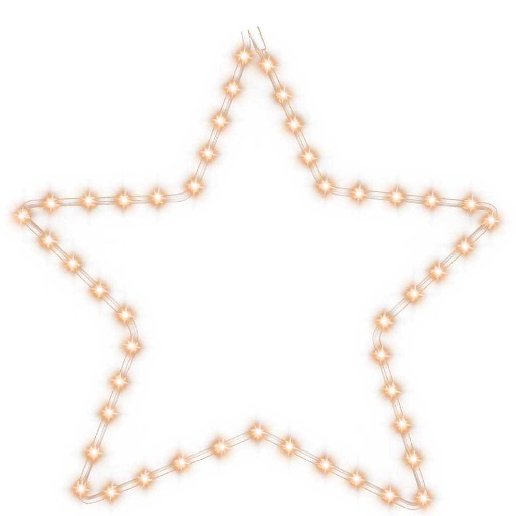 stjerne julefigur 48 LED'er 56 cm varmt hvidt lys