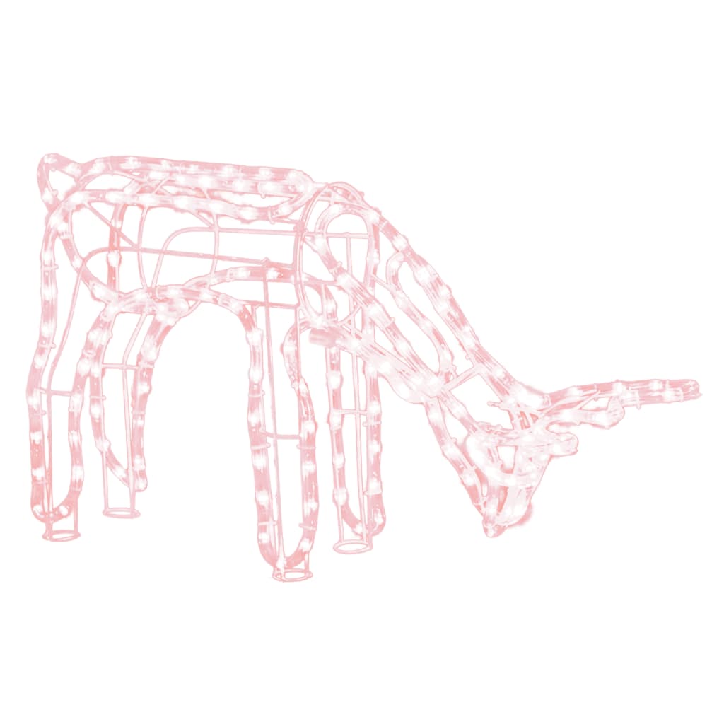 rensdyr julefigur 73x31x45 cm varmt hvidt lys