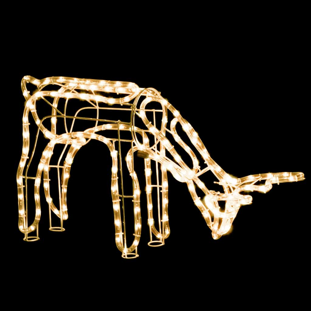 rensdyr julefigur 73x31x45 cm varmt hvidt lys