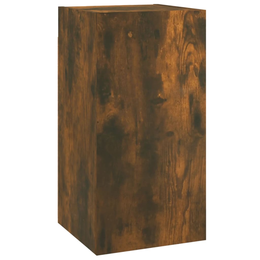 tv-skabe 4 stk. 30,5x30x60 cm konstrueret træ røget egetræ