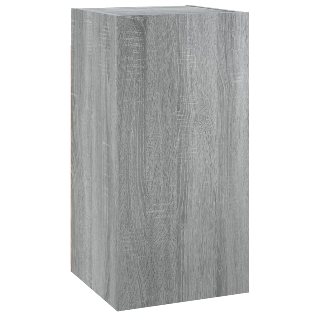 tv-skab 30,5x30x60 cm konstrueret træ grå sonoma-eg