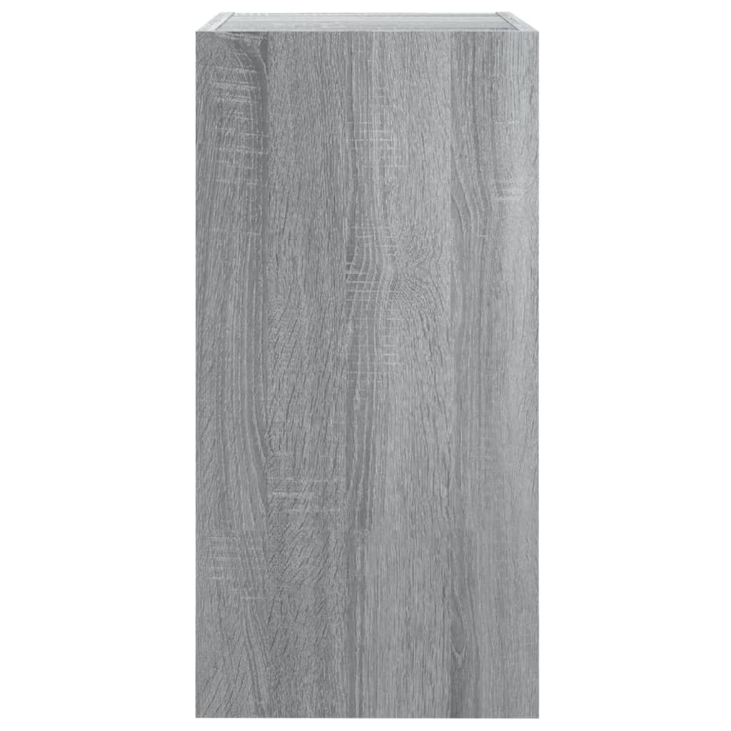 tv-skab 30,5x30x60 cm konstrueret træ grå sonoma-eg