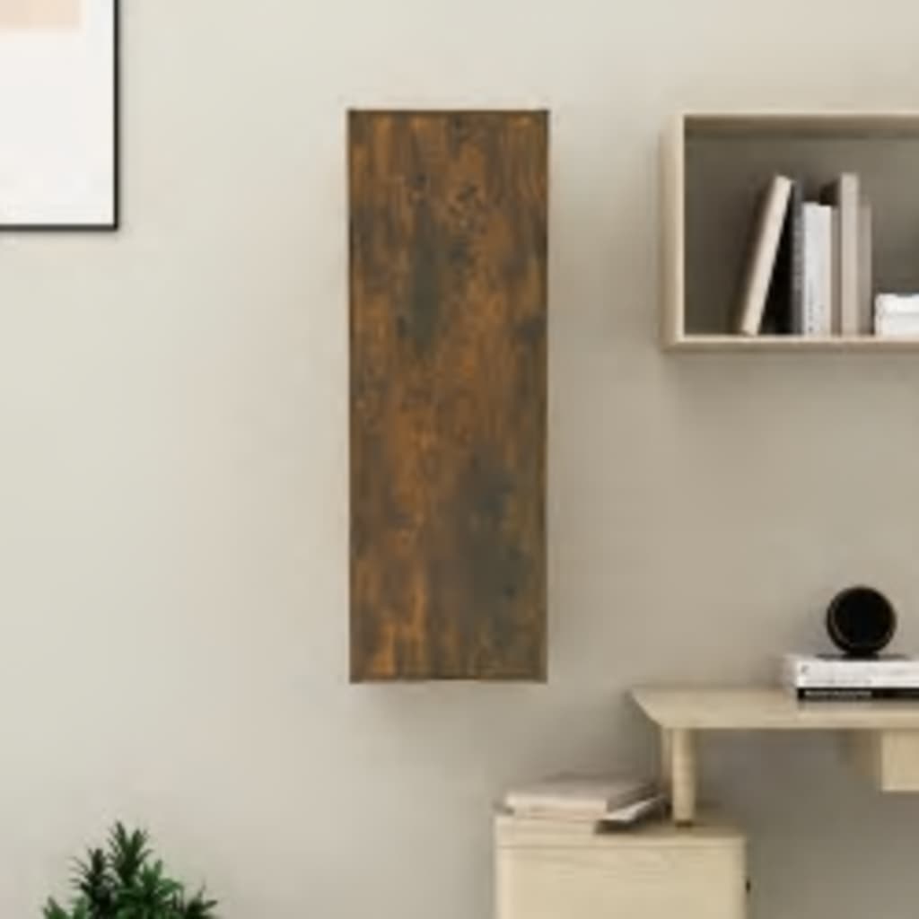 tv-skab 30,5x30x90 cm konstrueret træ røget egetræsfarve