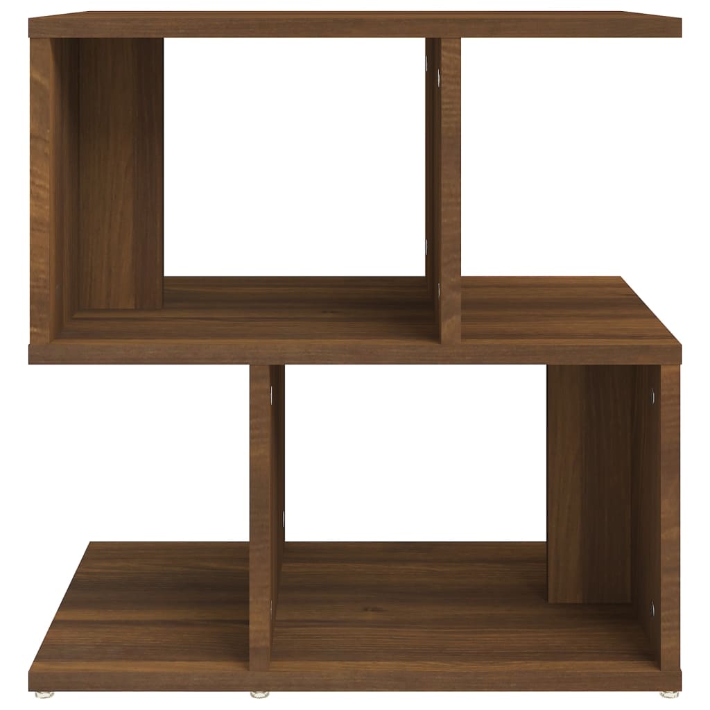 sengebord 50x30x51,5 cm konstrueret træ brun egetræsfarve