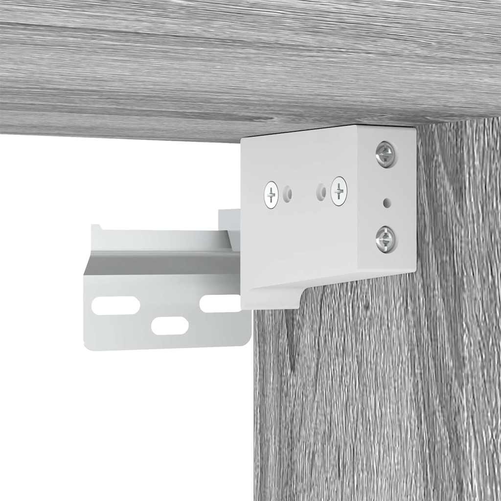 skoskab 60x35x70 cm konstrueret træ grå sonoma-eg