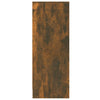 skoskab 60x35x92 cm konstrueret træ røget egetræ