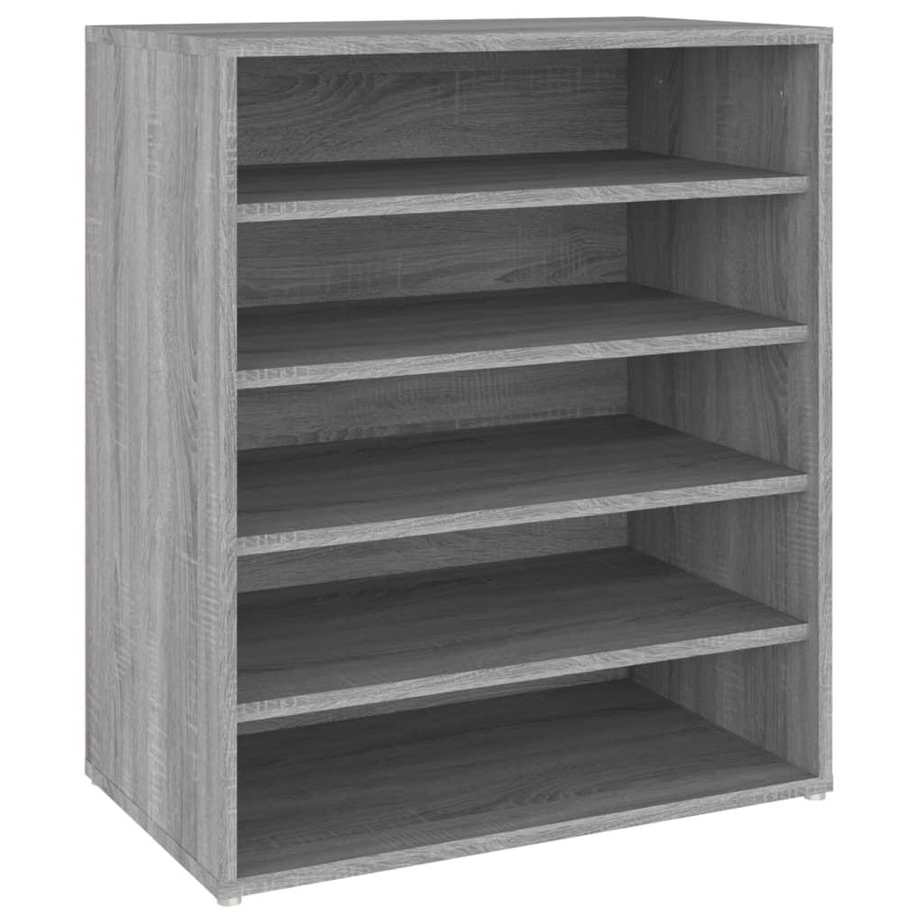 skoskab 60x35x70 cm konstrueret træ grå sonoma-eg