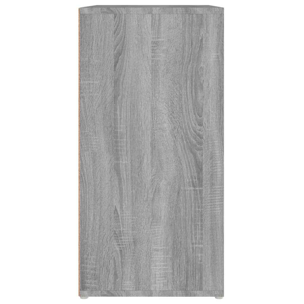 skoskab 60x35x70 cm konstrueret træ grå sonoma-eg