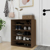 skoskab 60x35x70 cm konstrueret træ brun egetræsfarve