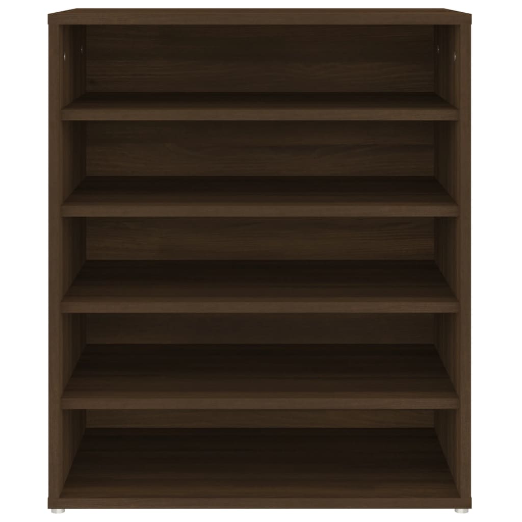 skoskab 60x35x70 cm konstrueret træ brun egetræsfarve