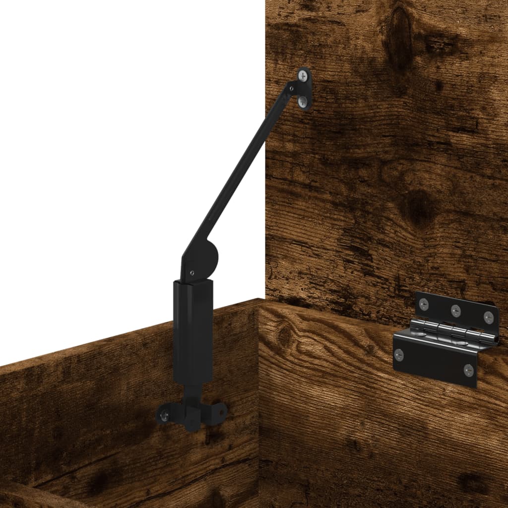 skobænk 60x30x45 cm konstrueret træ røget egetræsfarve