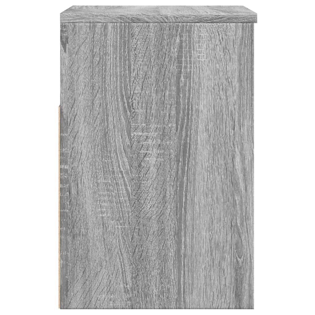 skobænk 60x30x45 cm konstrueret træ grå sonoma-eg