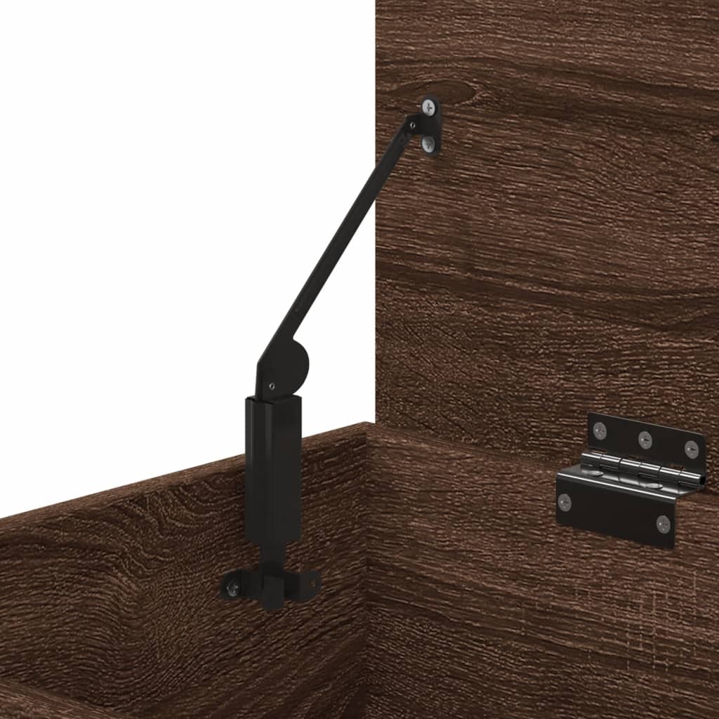 skobænk 60x30x45 cm konstrueret træ brun egetræ
