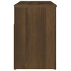 skobænk 80x30x45 cm konstrueret træ brun egetræ