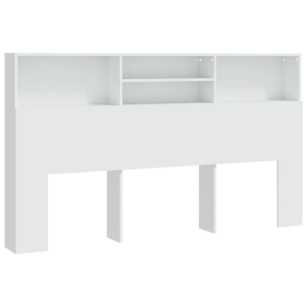 sengegavl med opbevaring 180x19x103,5 cm hvid