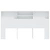 sengegavl med opbevaring 180x19x103,5 cm hvid