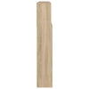 sengegavl med opbevaring 220x19x103,5 cm hvid og sonoma-eg