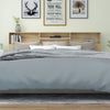 sengegavl med opbevaring 220x19x103,5 cm hvid og sonoma-eg