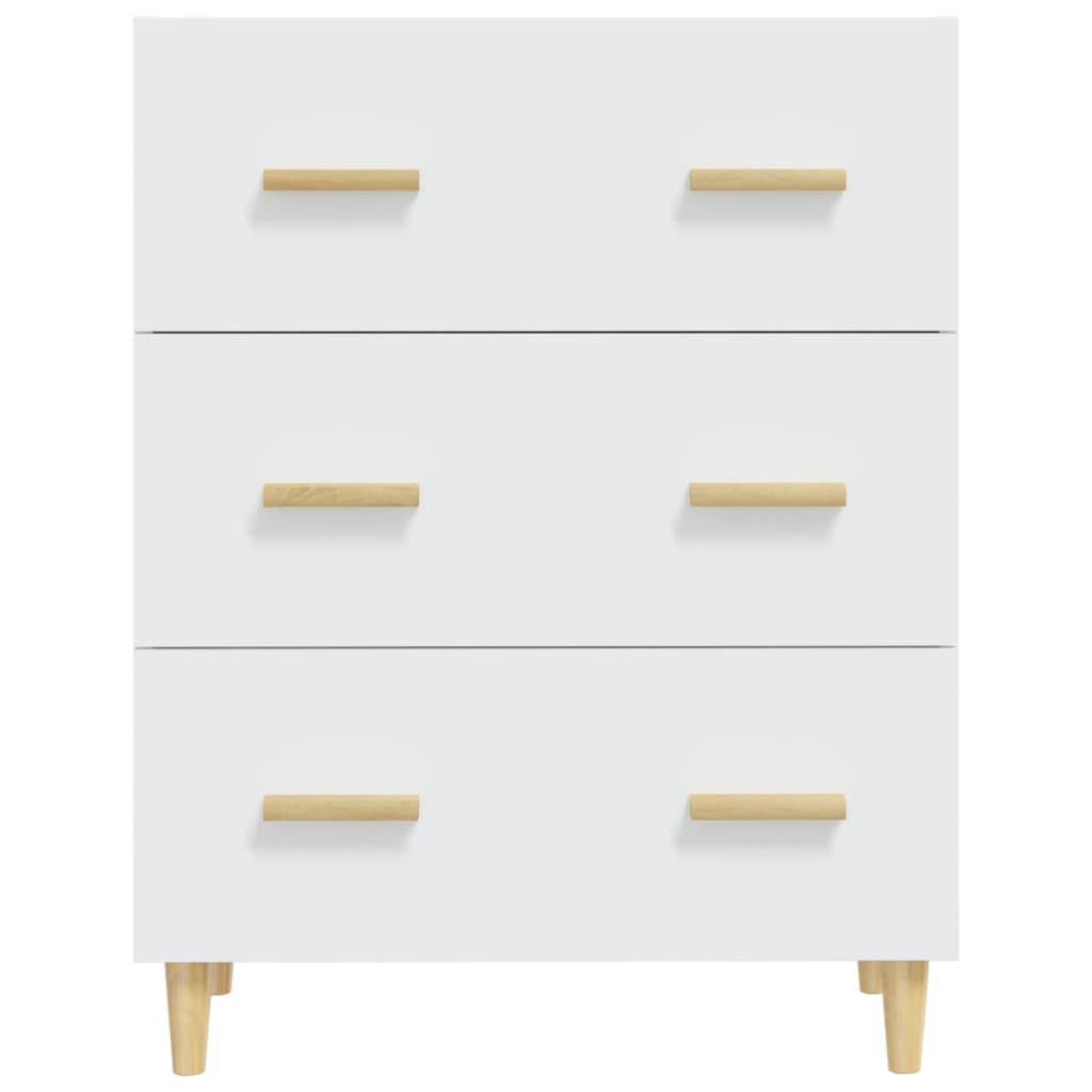 skænk 70x34x90 cm konstrueret træ hvid