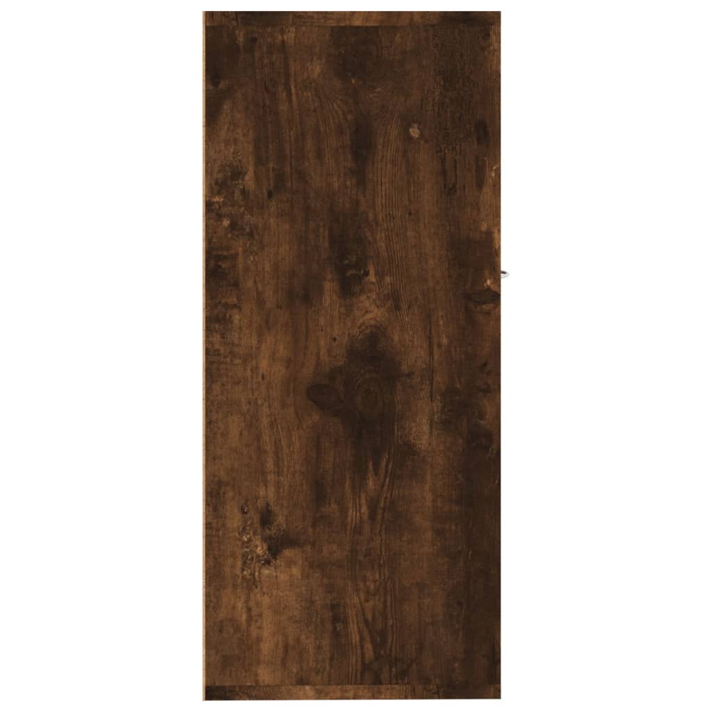 skænk 88x30x70 cm konstrueret træ røget egetræsfarve