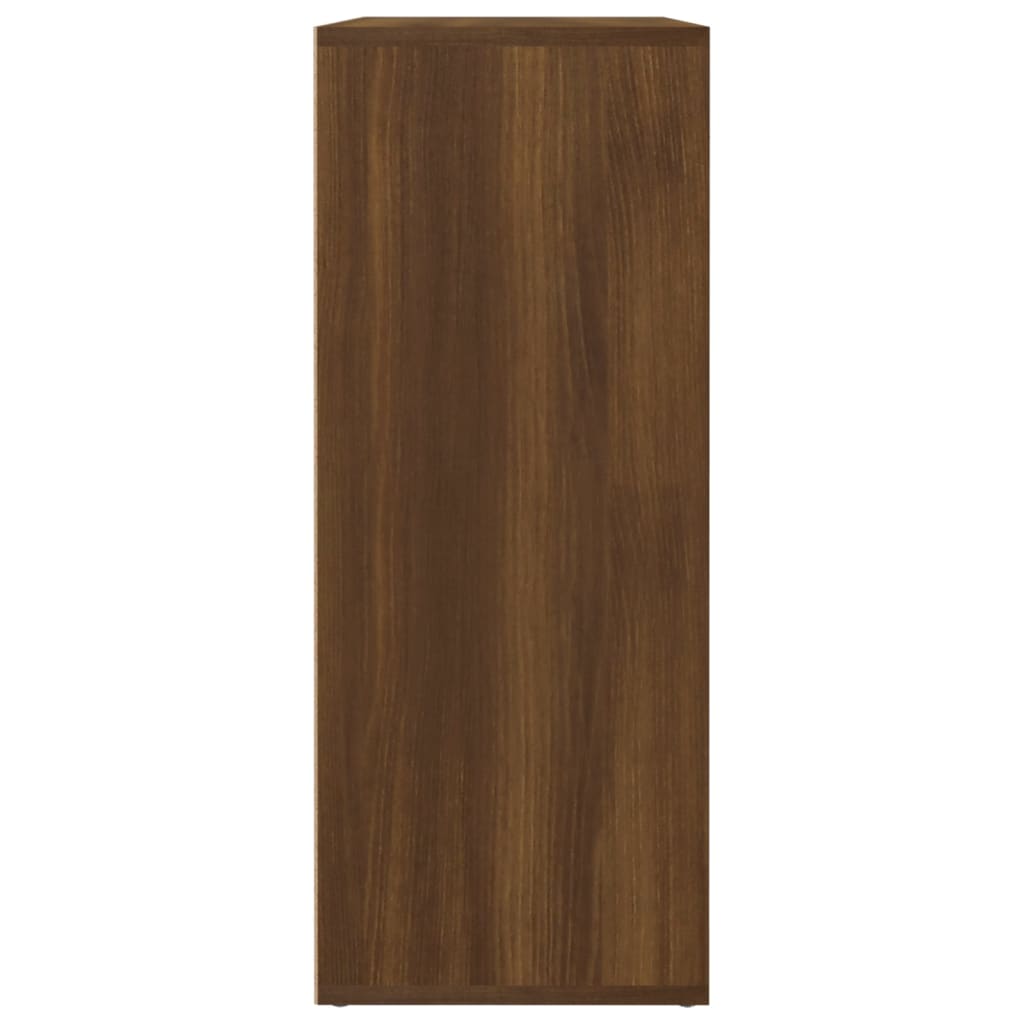 skænk 60x30x75 cm konstrueret træ brun egetræsfarve