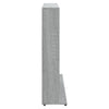 cd-reol 102x23x89,5 cm konstrueret træ grå sonoma